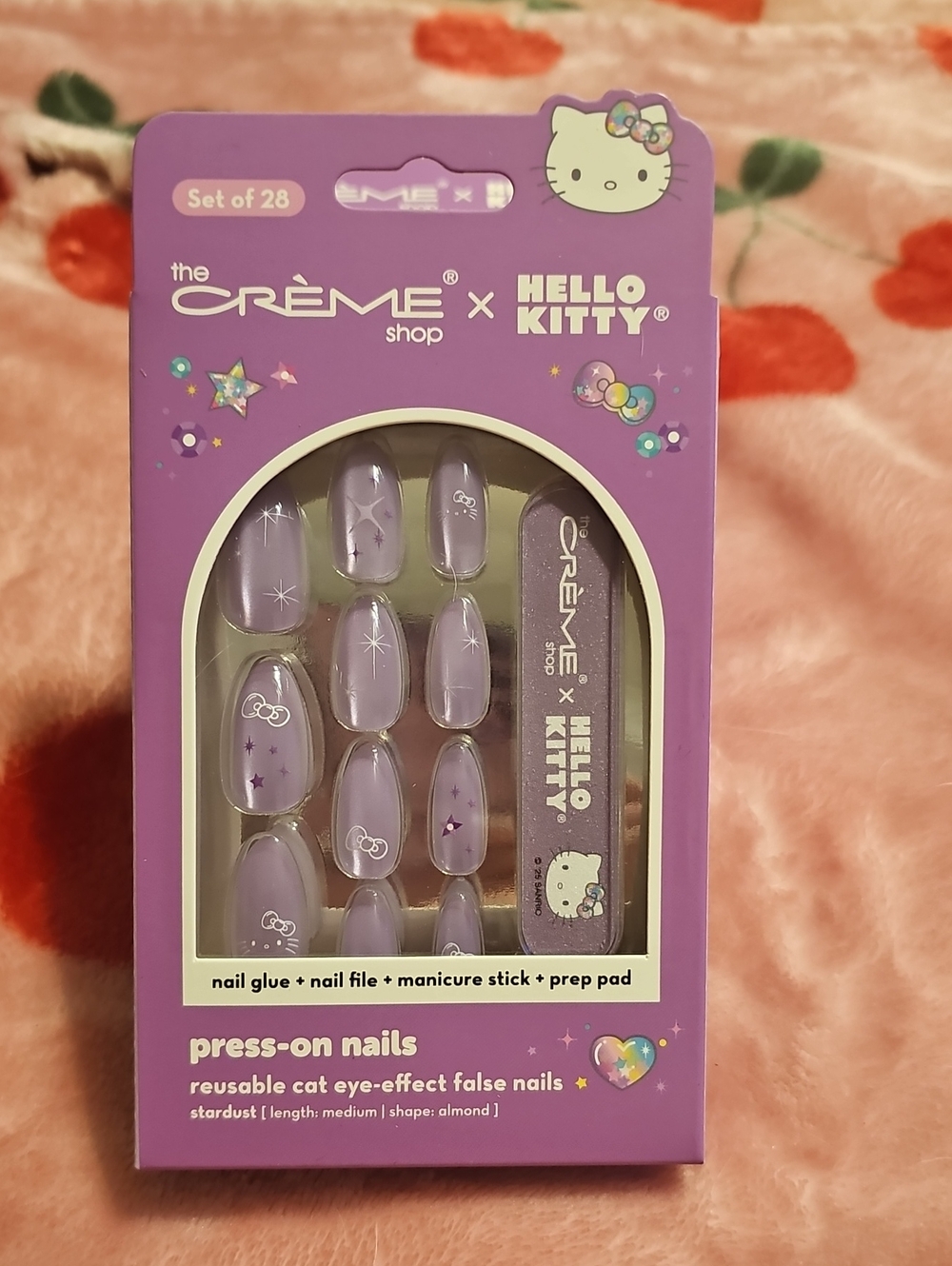 The Crème Shop x Hello Kitty Lavender Press-On Nails - Almond Set